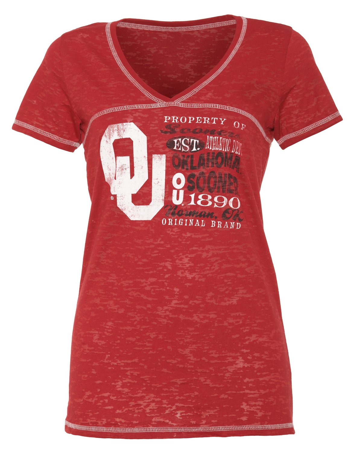 Step Ahead Blue 84 Women's Oklahoma Bo V-neck T-shirt
