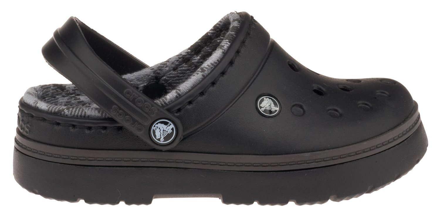 Crocs Kids' Cobbler Plaid Lined Clogs