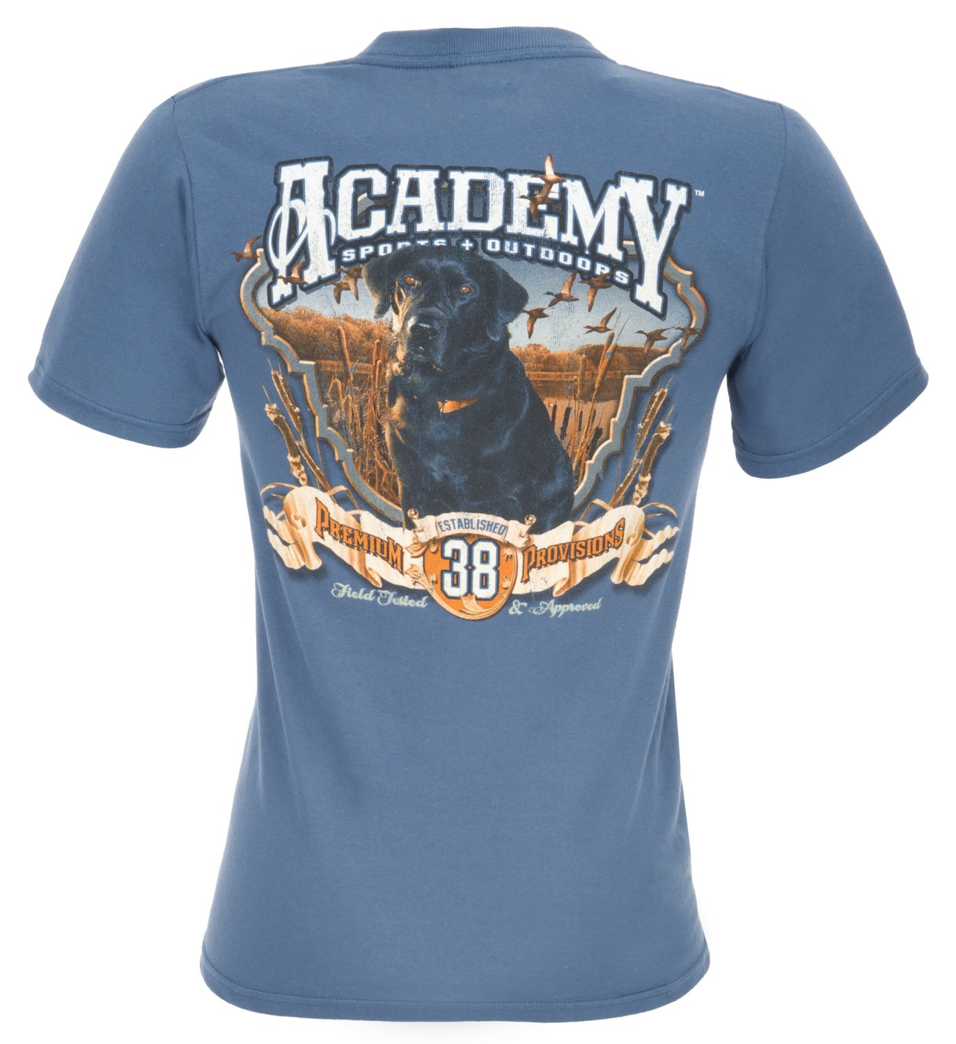 Academy Sports + Outdoors Men's Vintage Lab Printed Short Sleeve T-shirt
