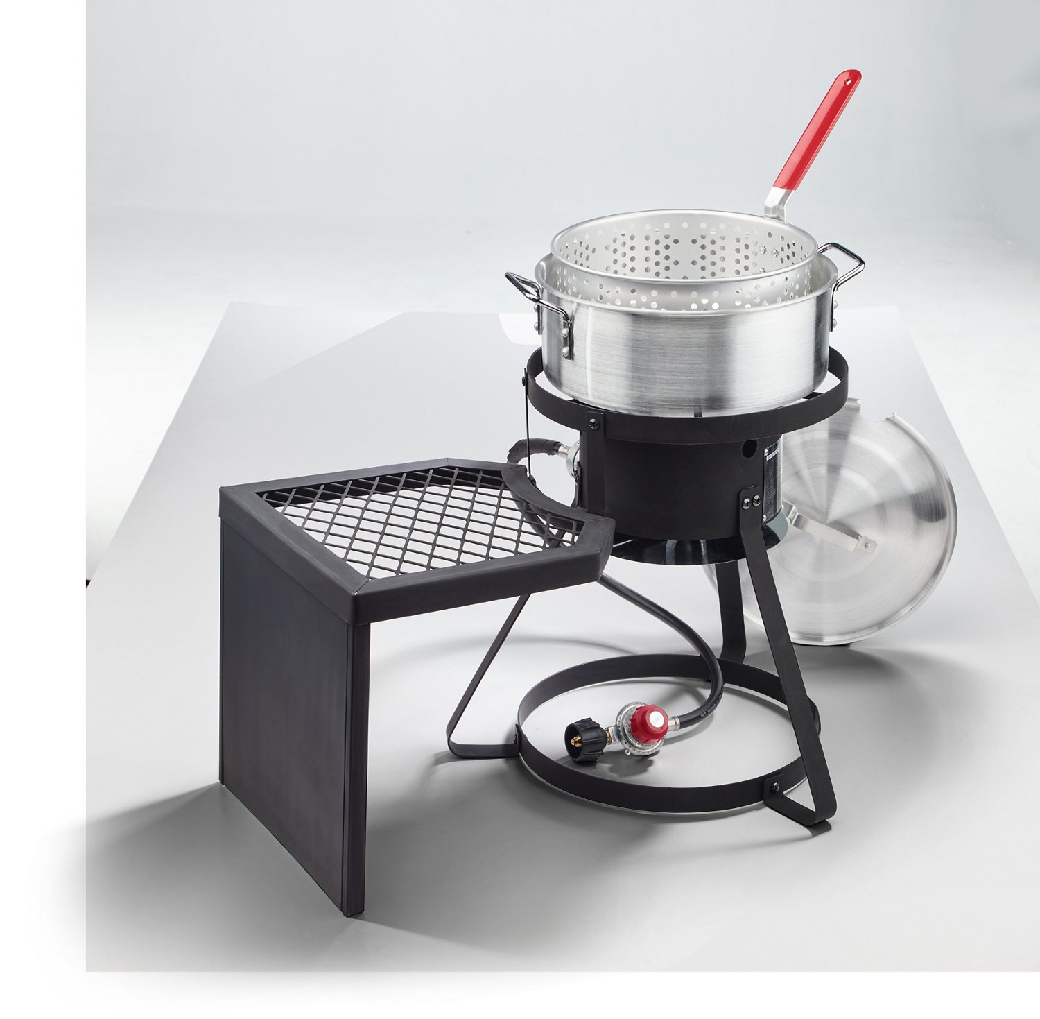 Outdoor Gourmet Pro 10 qt Fish Fryer Set wit with Side Table Academy