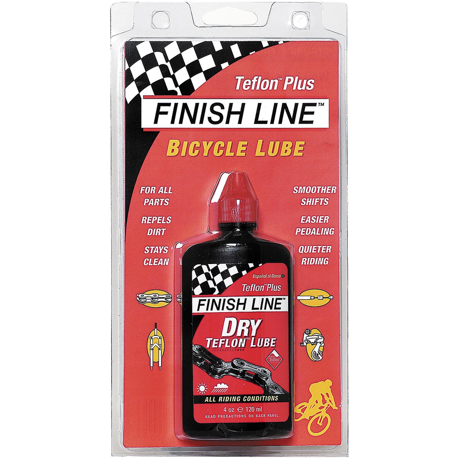 Finish Line 4 oz. DRY Teflon Bicycle Chain Lube