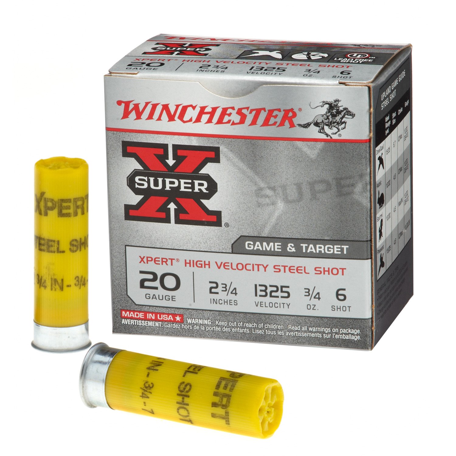 Winchester Xpert® Steel Upland Game and Target Load 20 Gauge Shotshells
