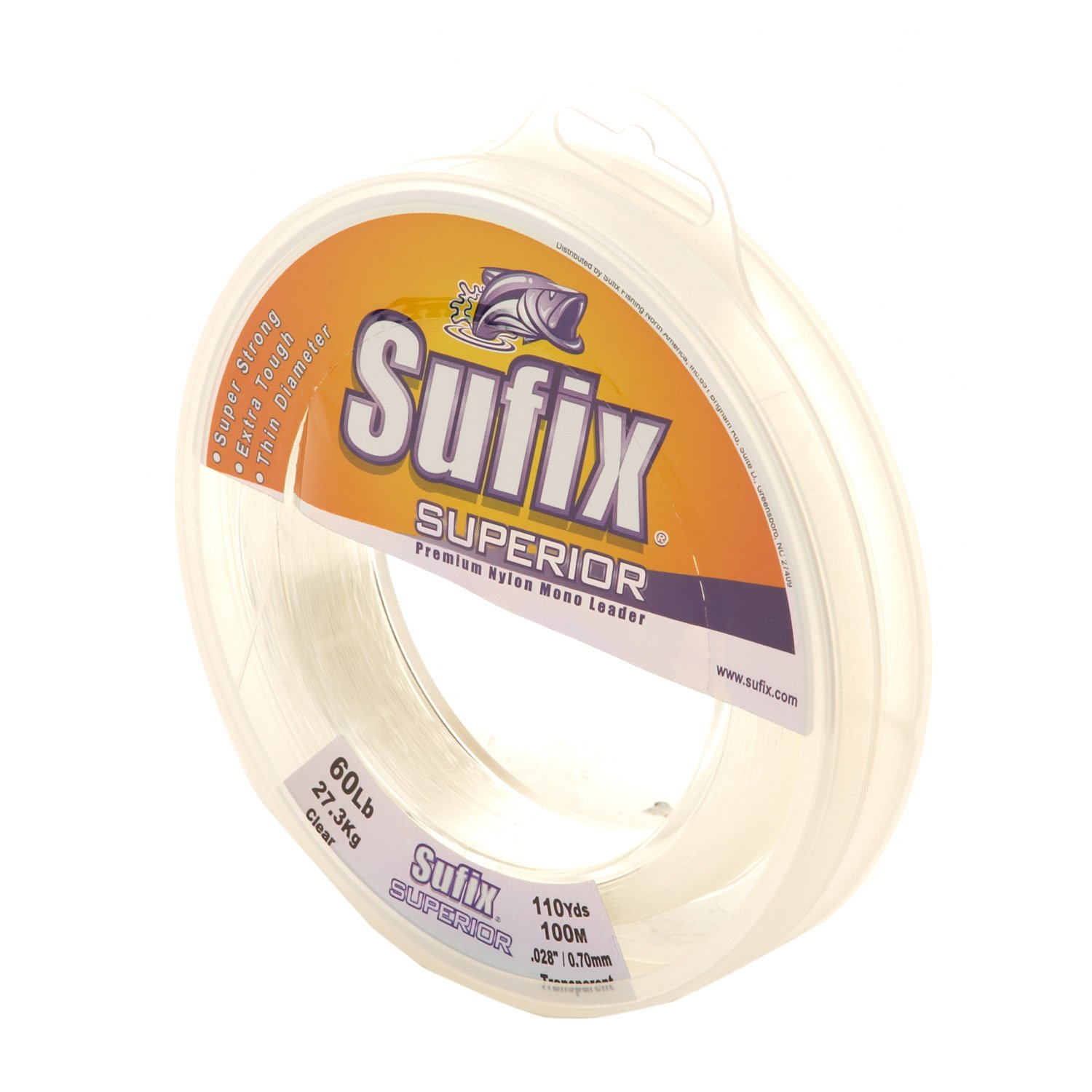 Sufix Superior™ Clear 60lb/110yd Mono Leader