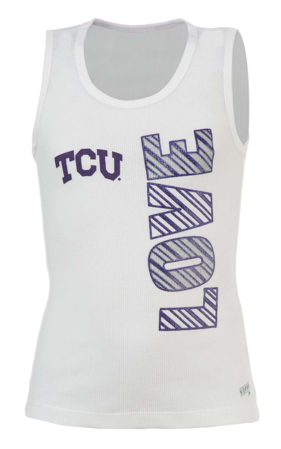 Soffe Girls' Texas Christian University Boy Beater Tank Top thumbnail
