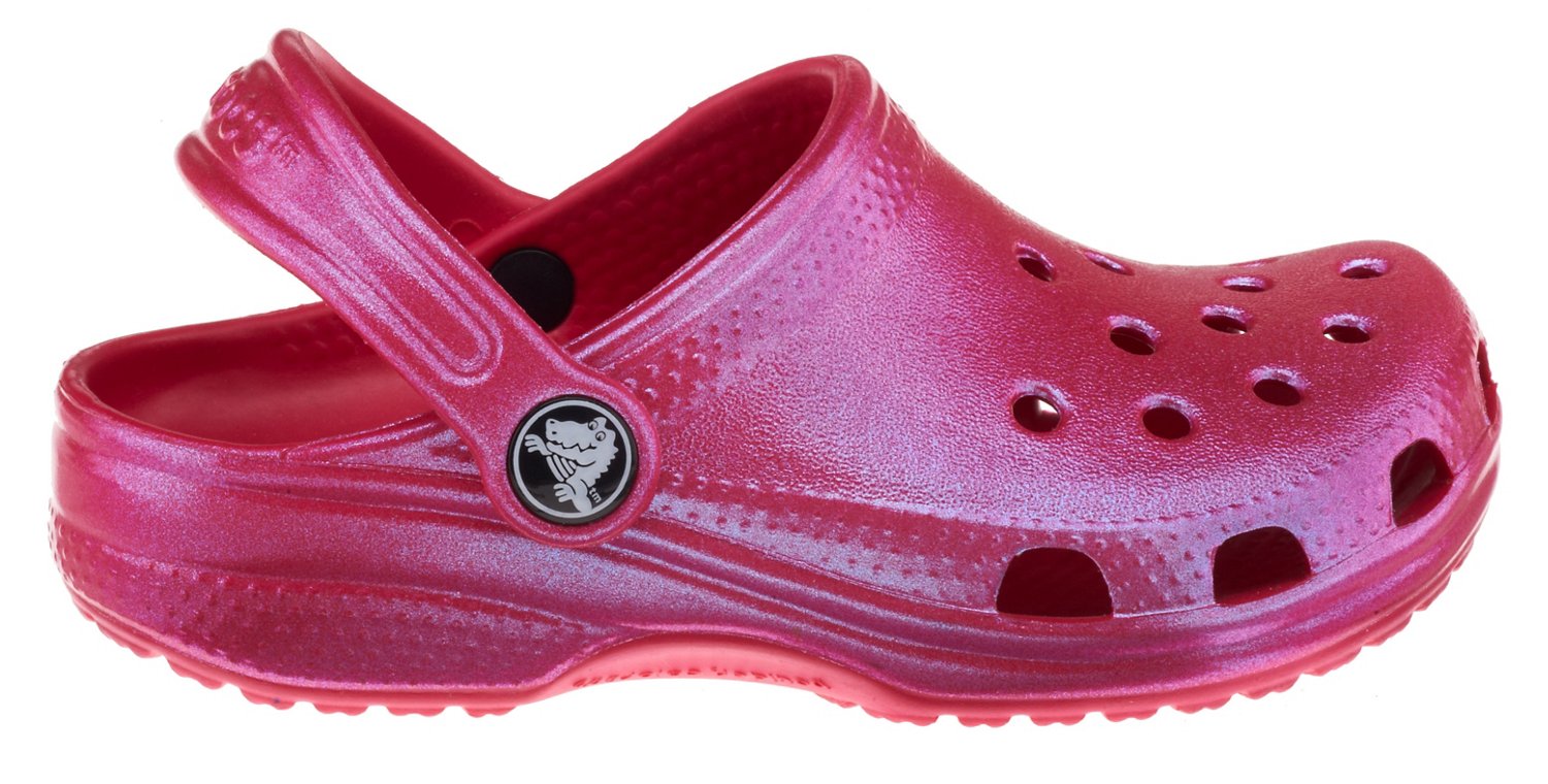Crocs Girls' Classic Iridescent Clogs thumbnail