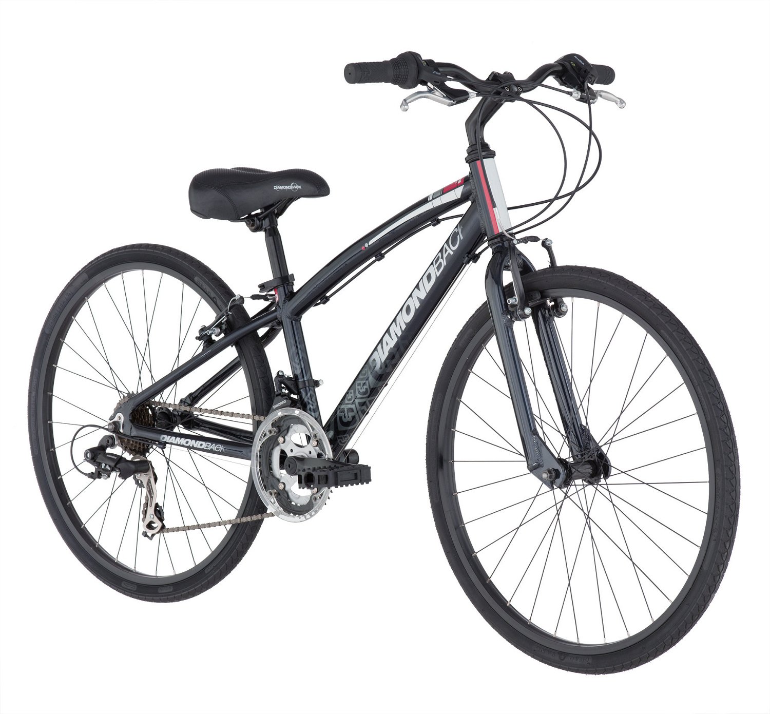Diamondback Boys' Insight Youth Performance Hybrid Bike with 24