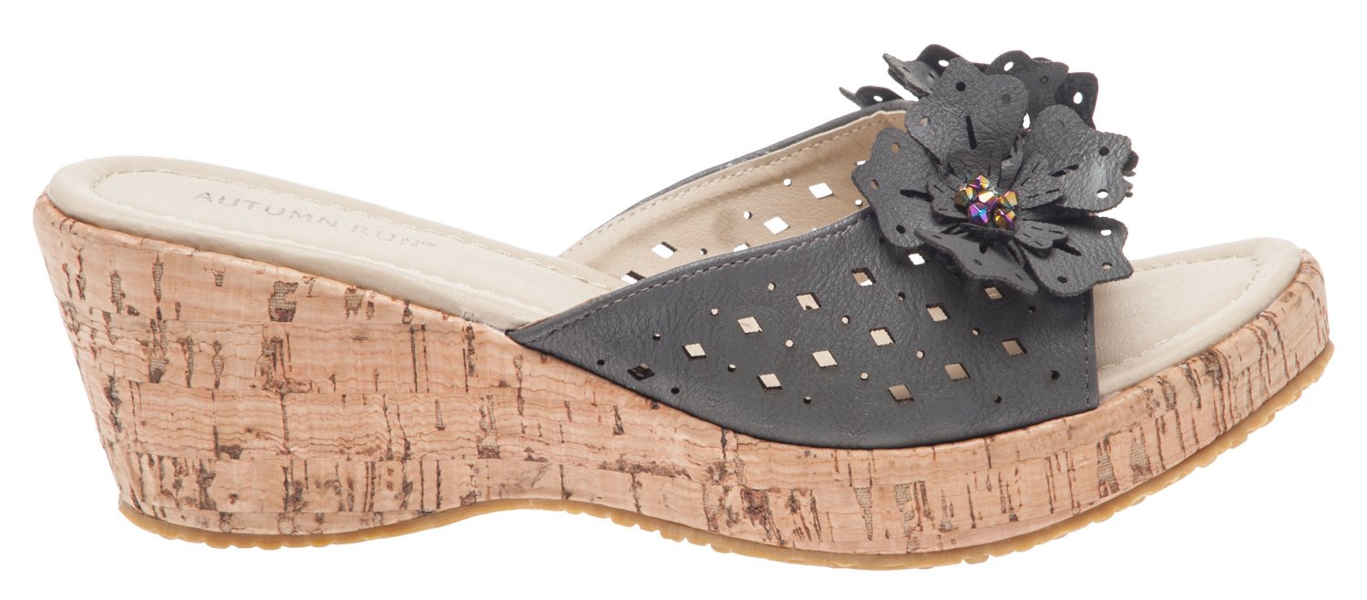 Autumn Run® Women's Flower Wedge Sandals thumbnail
