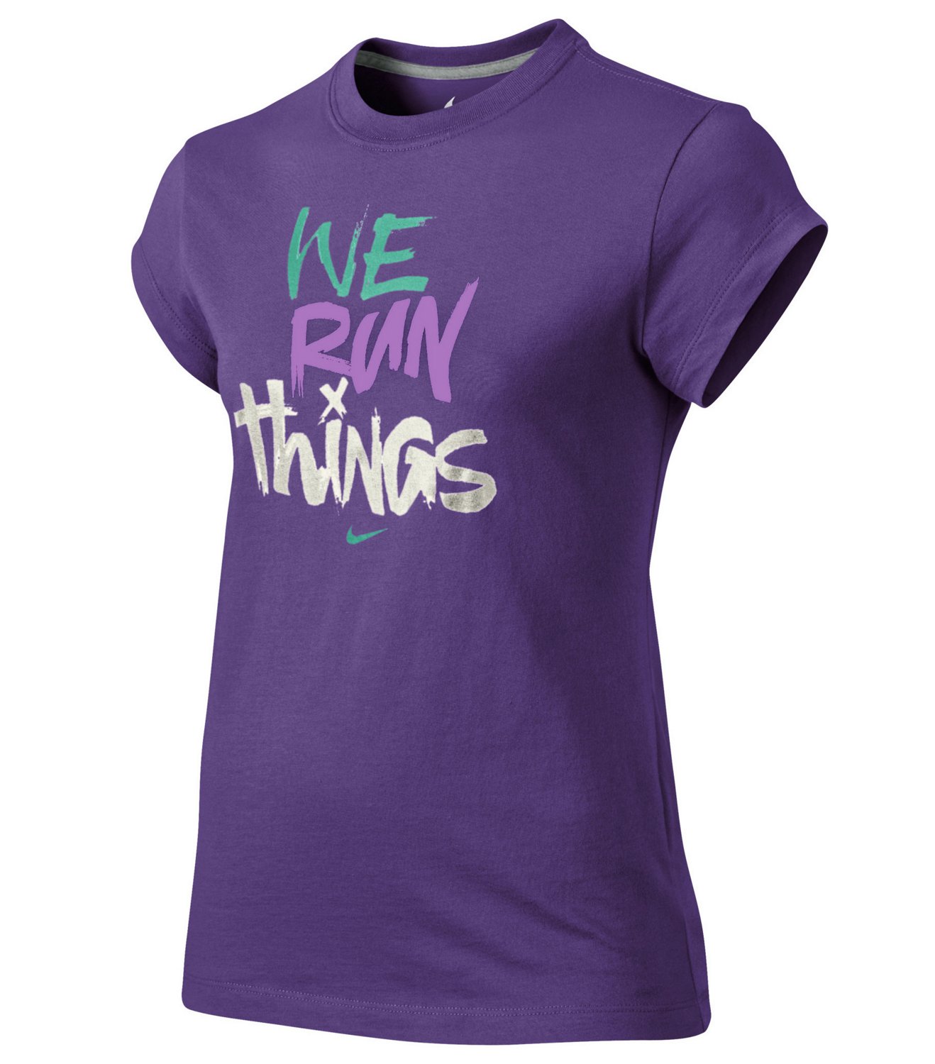 Nike Girls' Short Sleeve We Run Things T-shirt