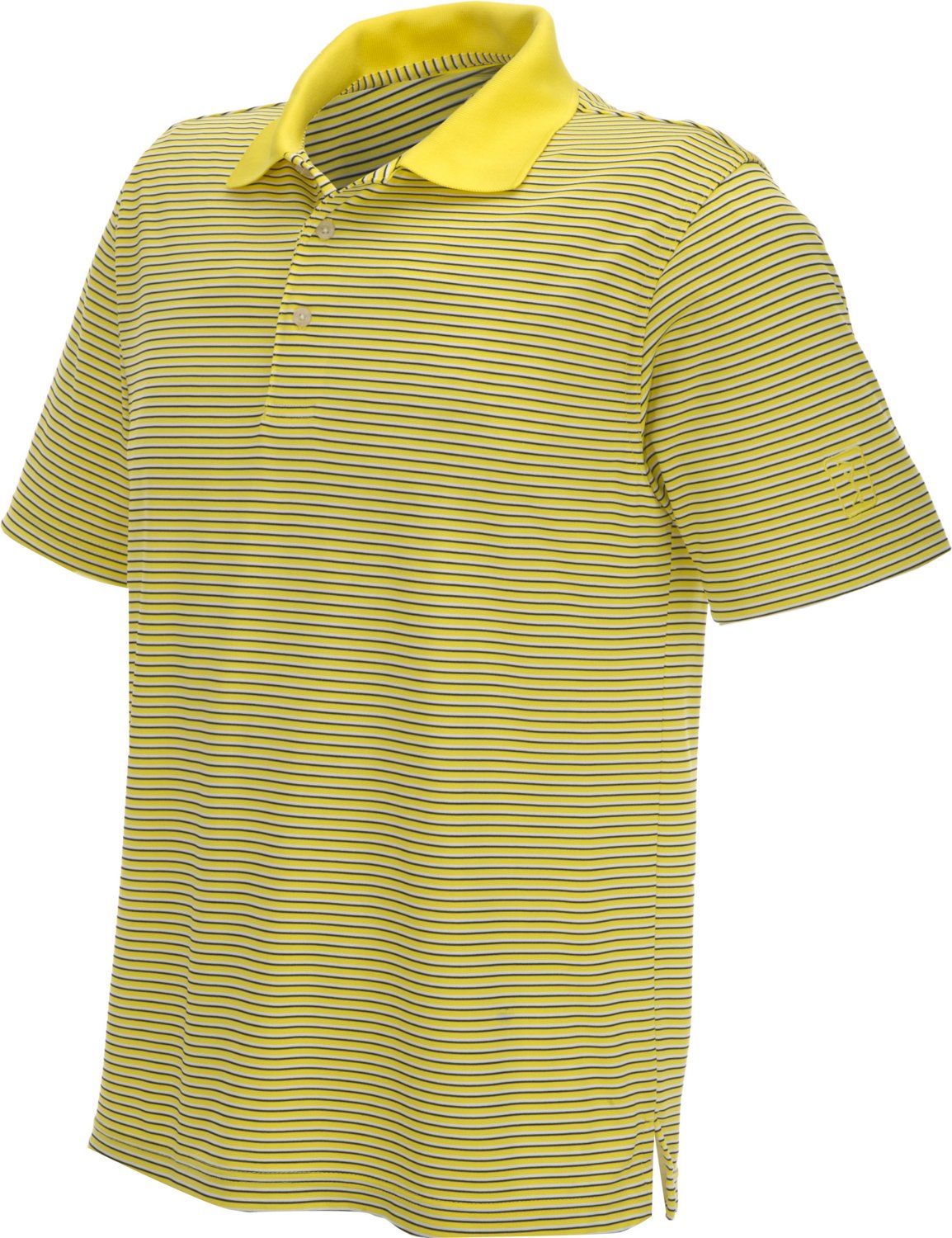 PGA Tour Men's Fineline Stripe Short Sleeve Polo