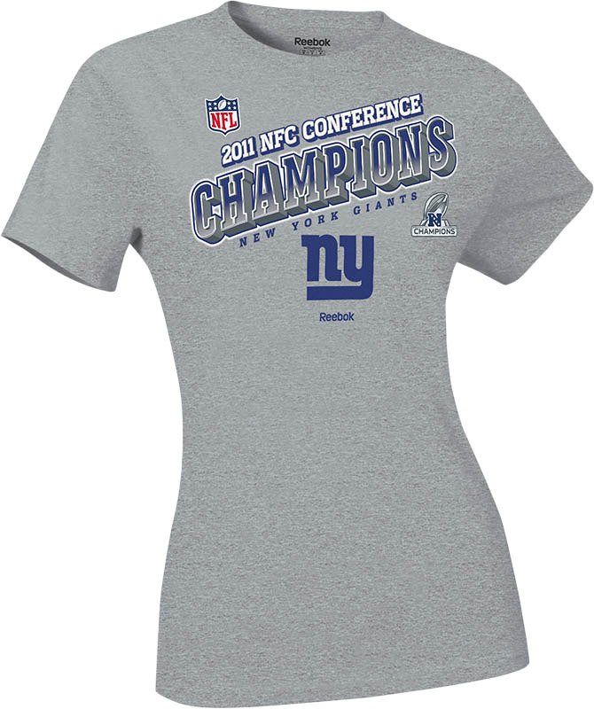 Reebok Women's New York Giants 2011 NFC Conference Champions T-Shirt