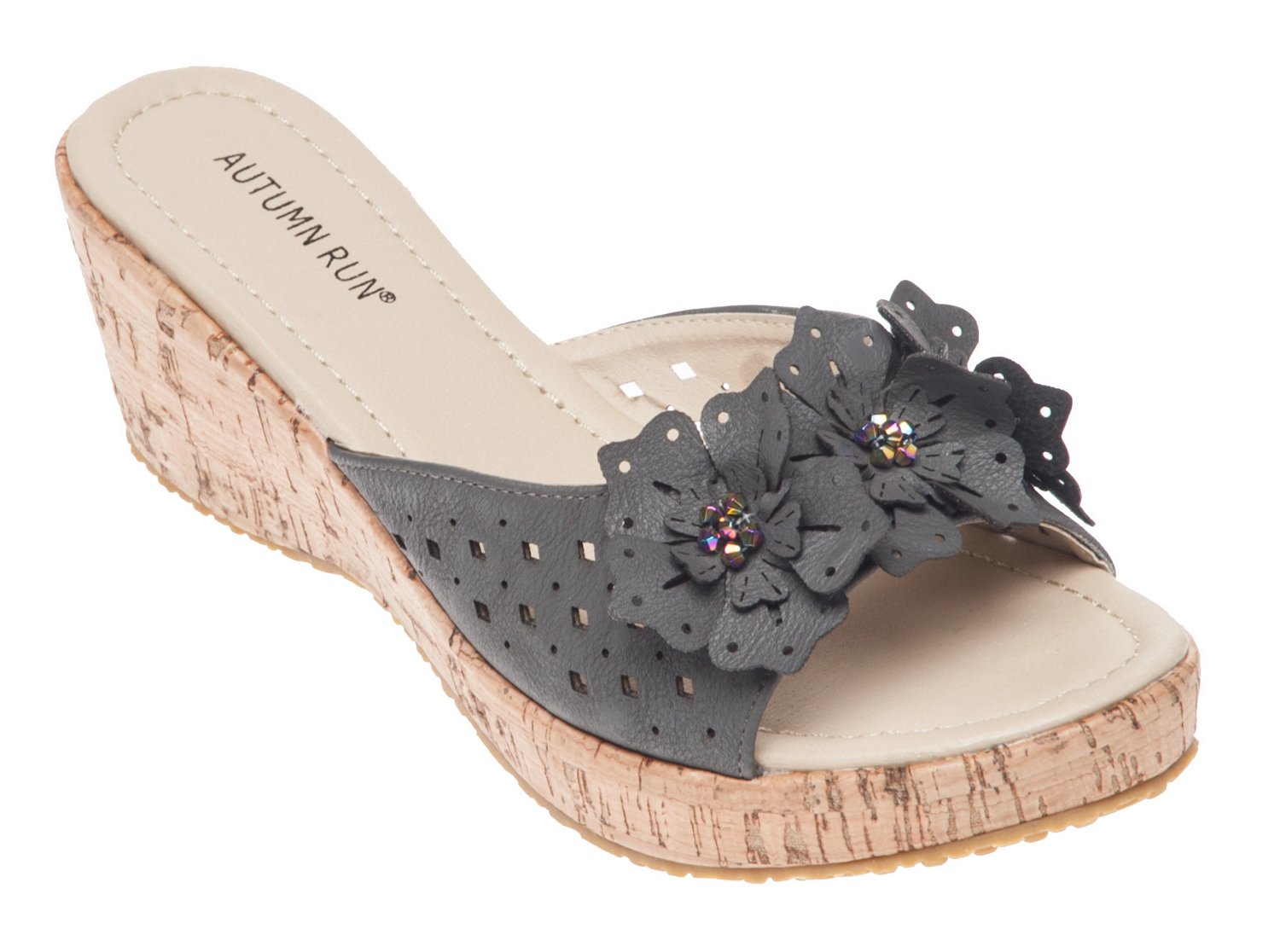 Autumn Run® Women's Flower Wedge Sandals thumbnail