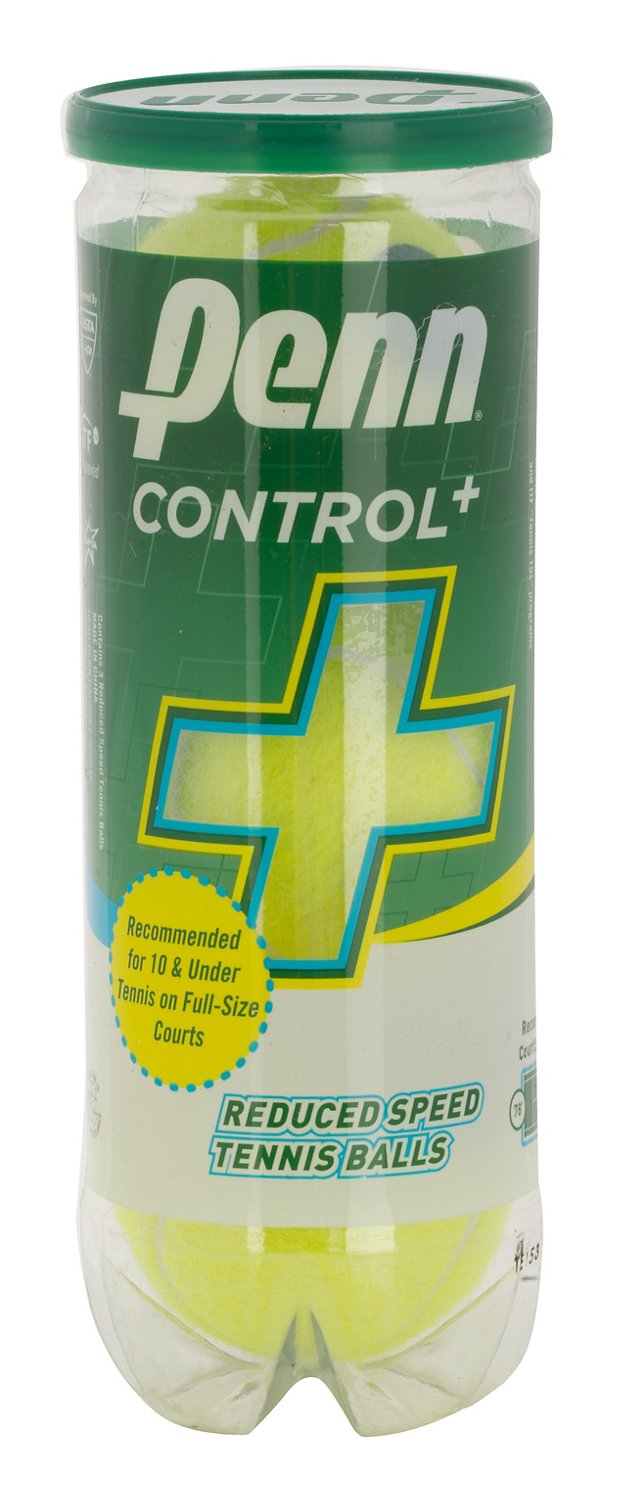 Penn Quickstart Control+ Tennis Training Balls 1 can/3-pack