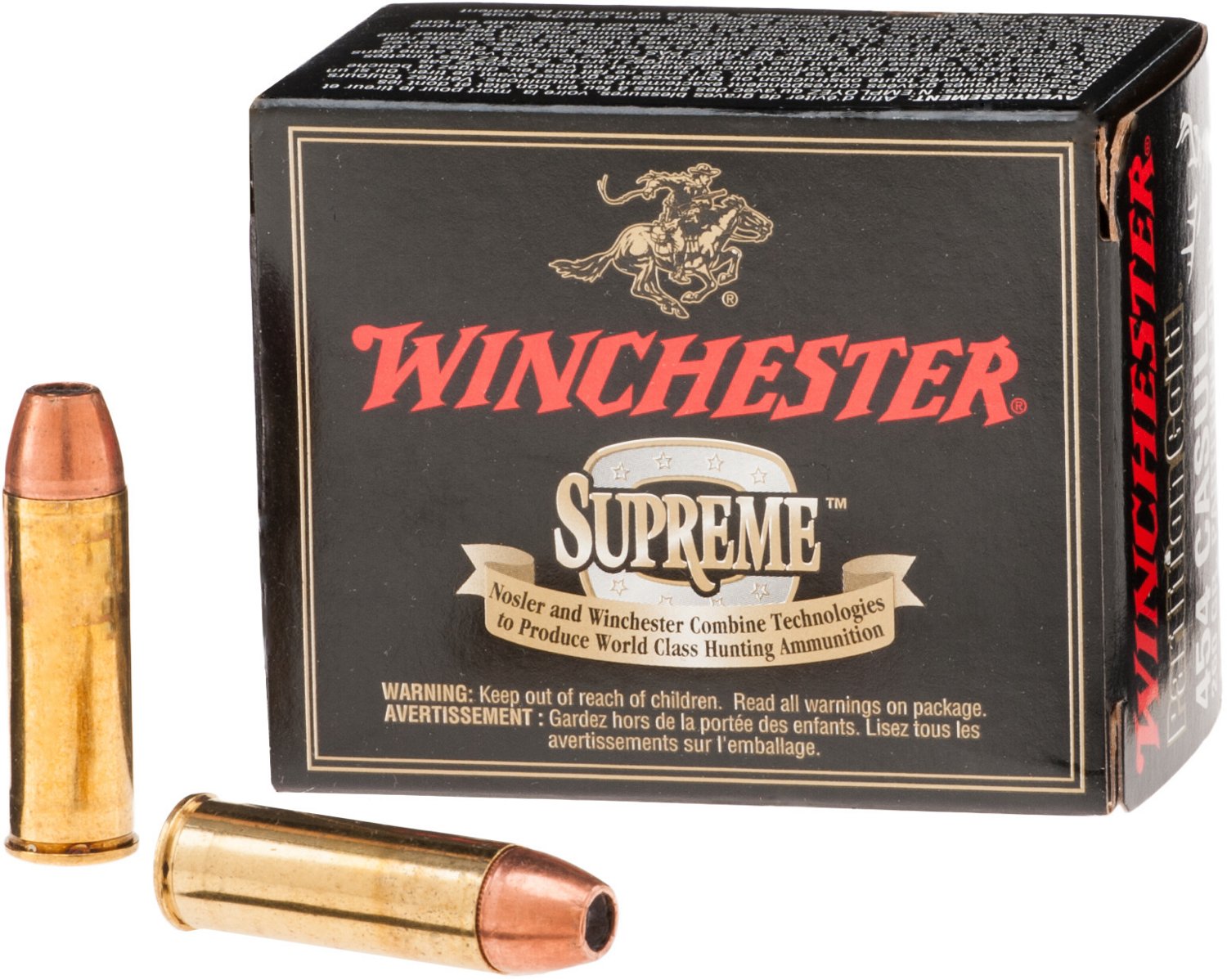 Winchester Partition Gold .454 Casull 260-Grain Handgun Ammunition