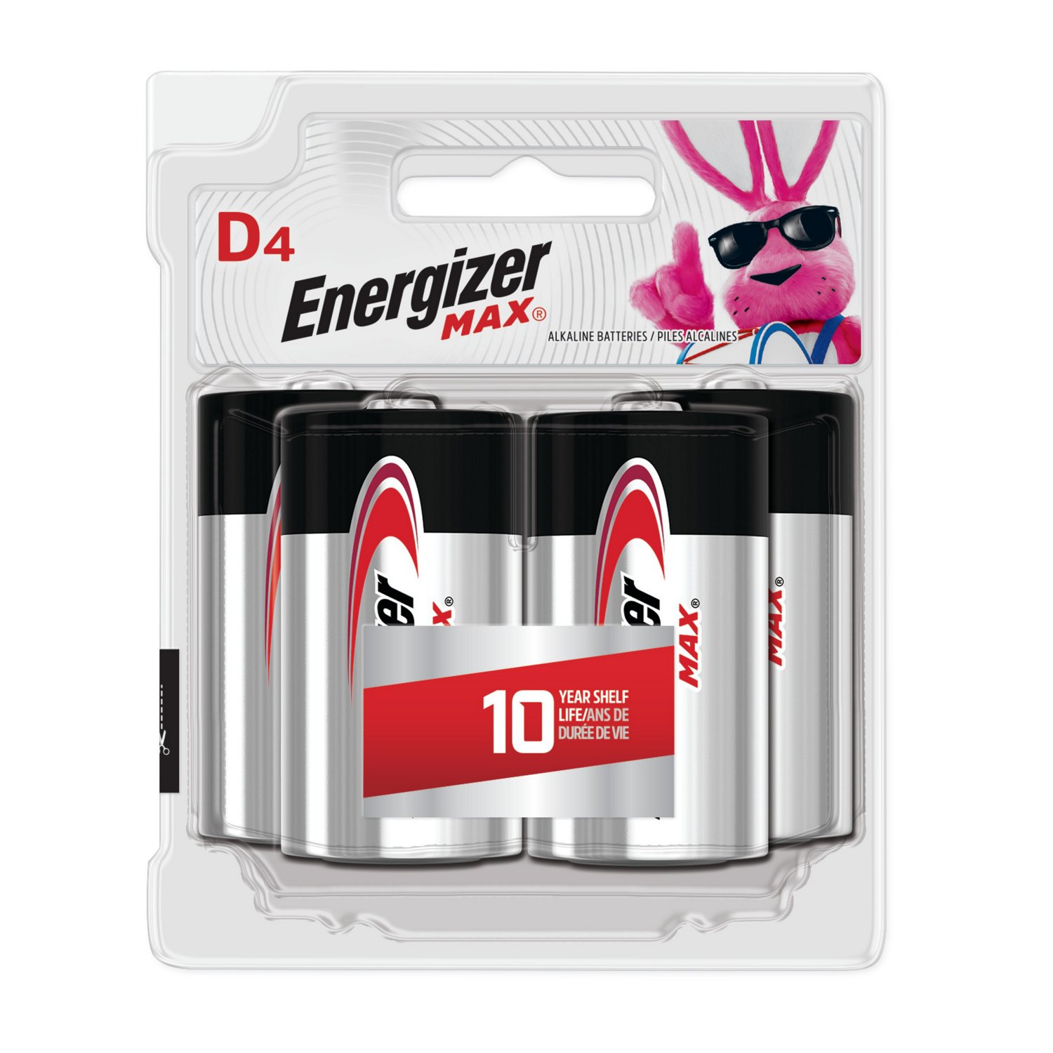 Energizer® Max D Batteries 4-Pack