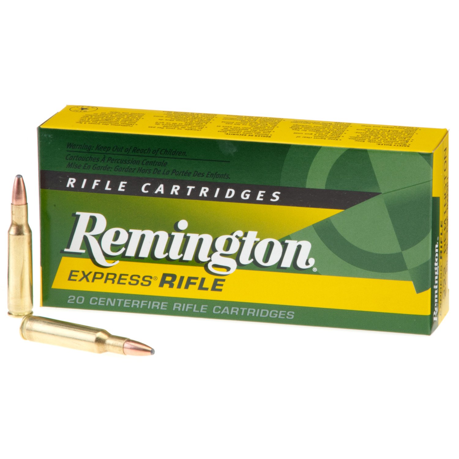Remington .222 Remington 50-Grain Centerfire Rifle Cartridges