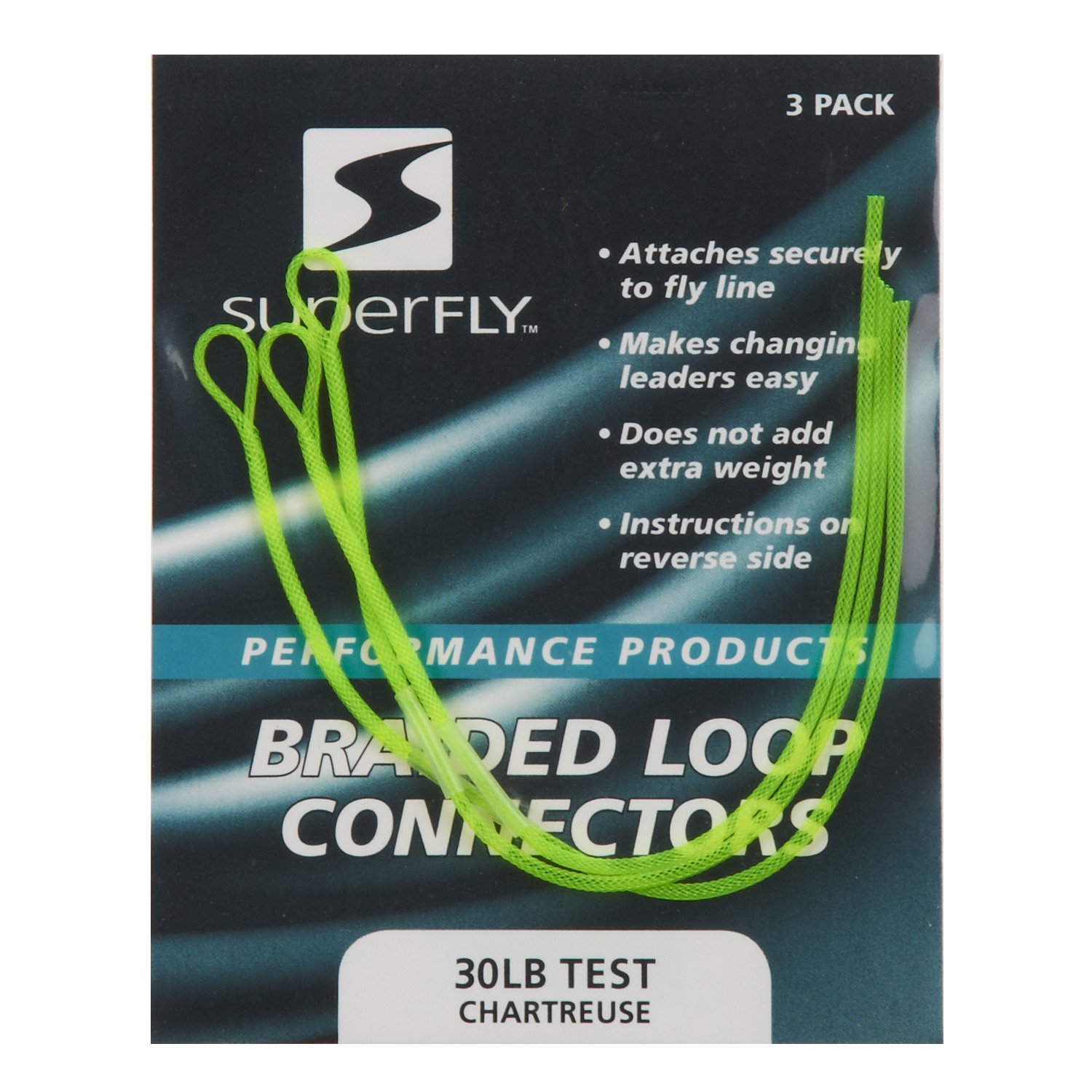 Superfly™ Chartreuse Braided Loop Connectors 2-Pack