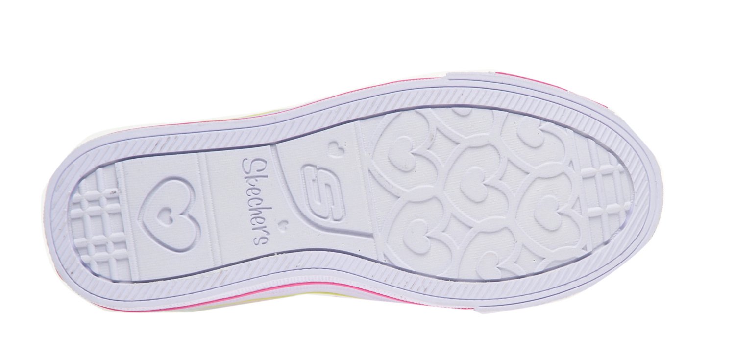 SKECHERS Girls' Twinkle Toes S Lights Shuffles Athletic Lifestyle Shoes thumbnail