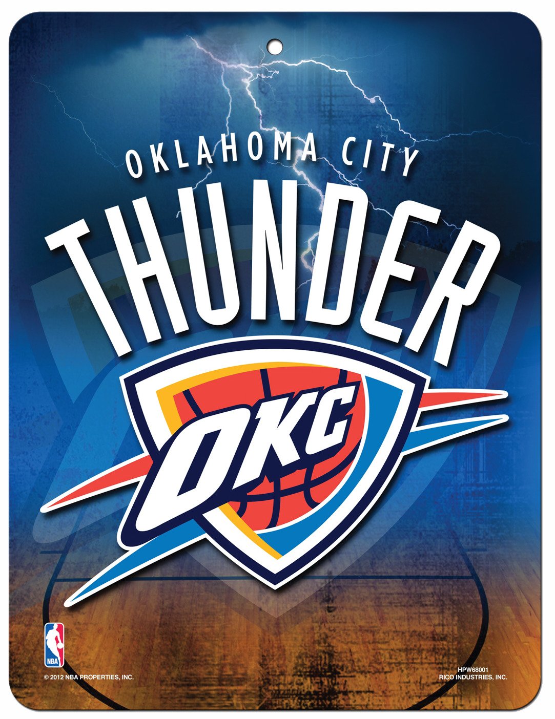 Tag Express Oklahoma City Thunder Plastic Wall Sign