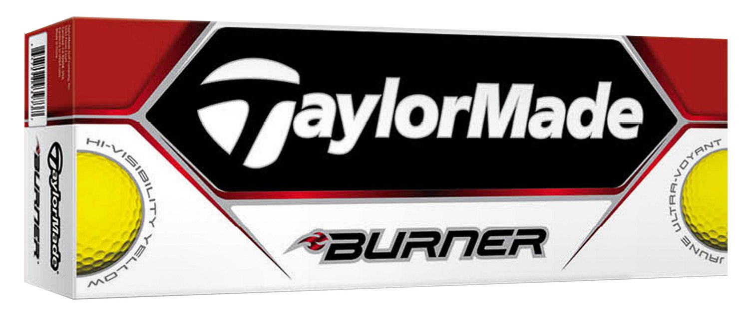 TaylorMade Burner Yellow Golf Balls 12-Pack