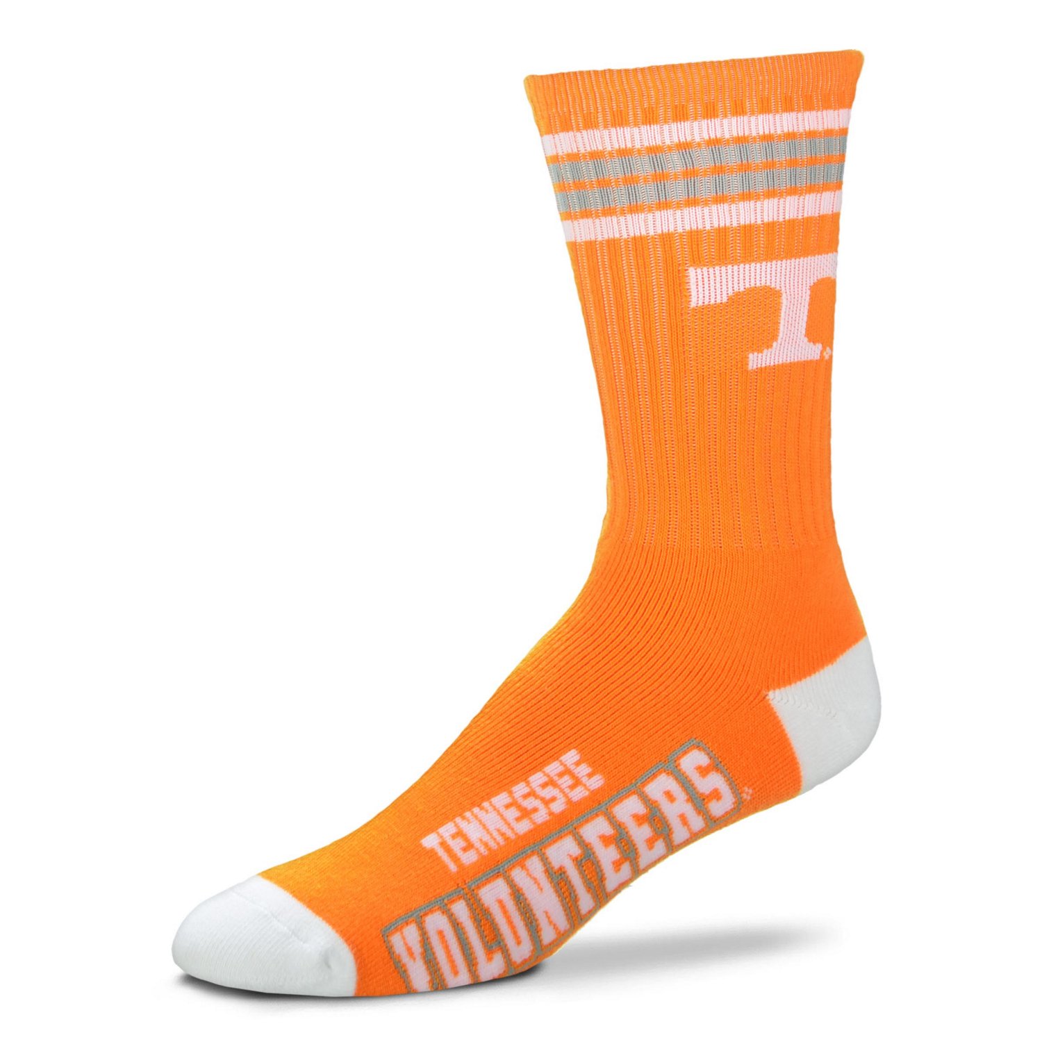 For Bare Feet Adults University of Tennessee 4-Stripe Deuce Socks 