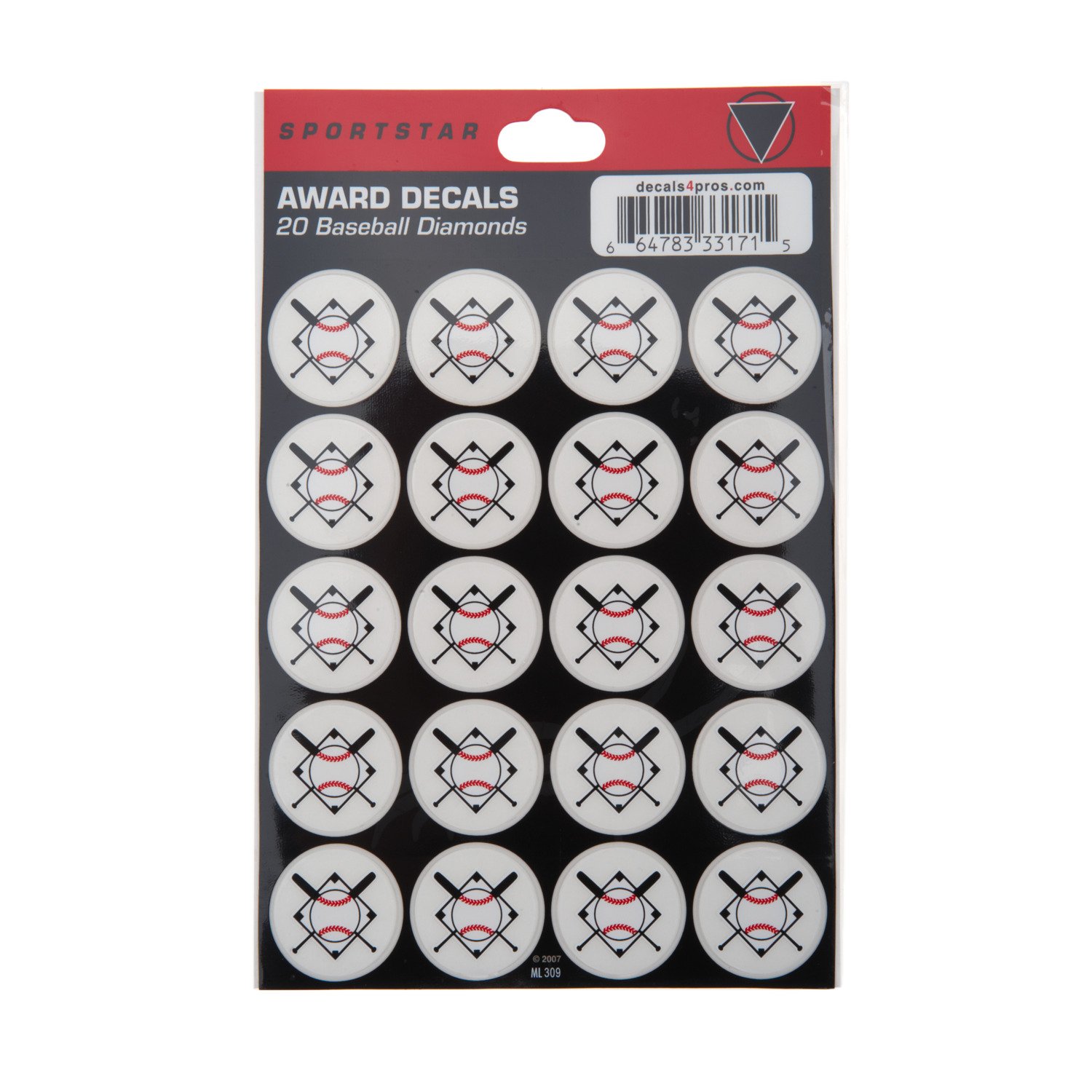 Sportstar Baseball Diamond Award Decals