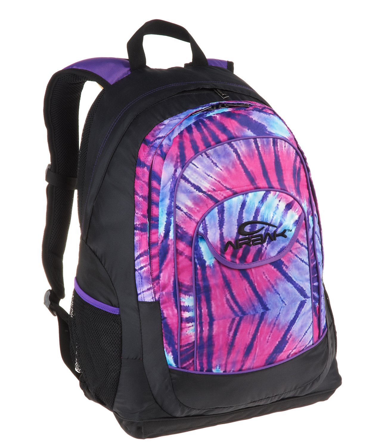 Airbak Groovy Rainbow Tie-Dye Backpack with  Sackpack