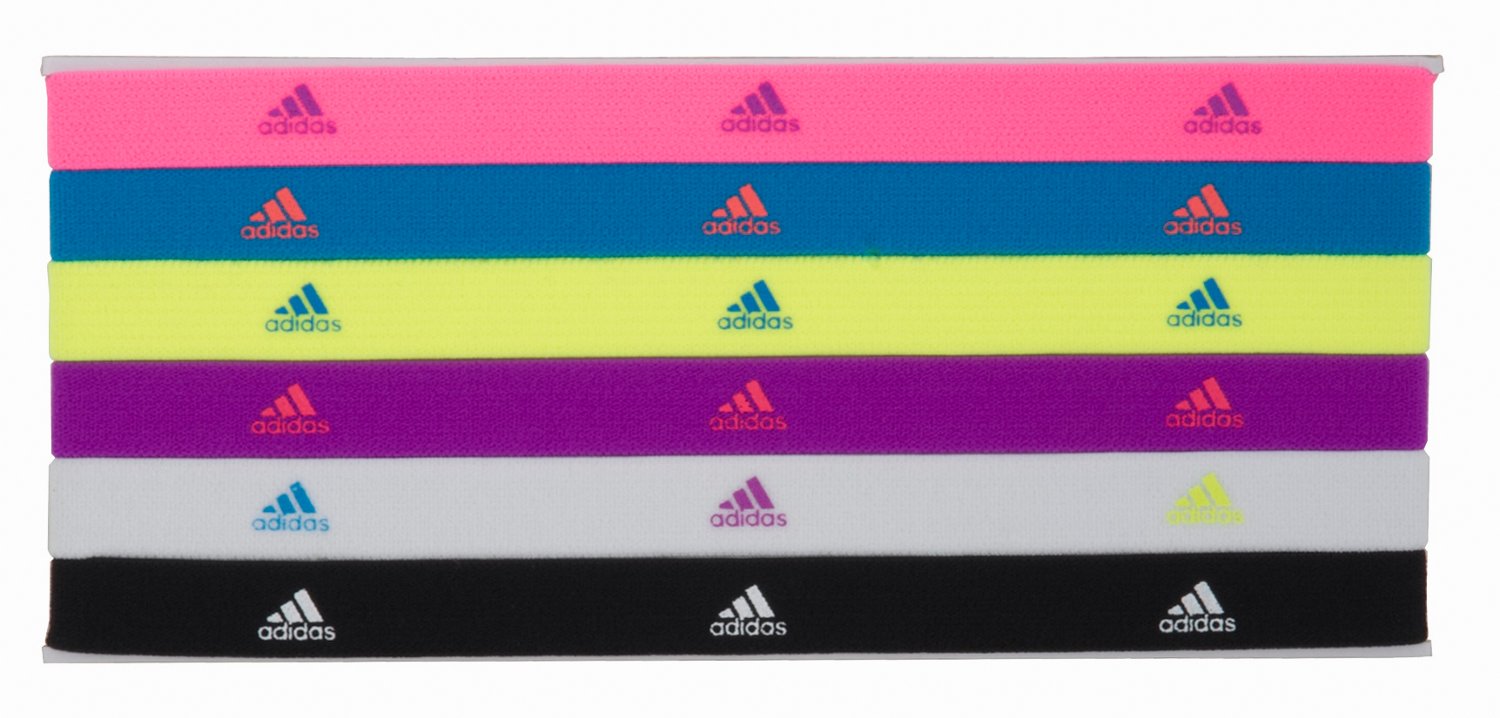 adidas Women's Sidespin Hairbands 6-Pack