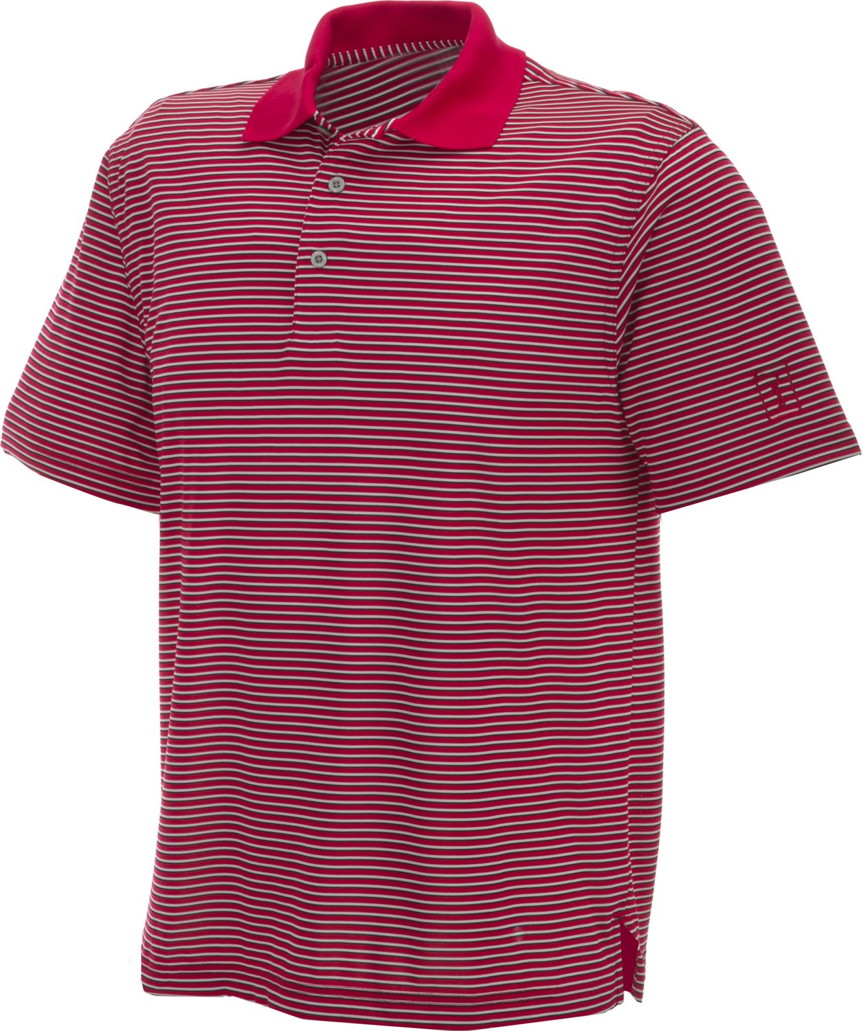 PGA Tour Men's Fineline Stripe Short Sleeve Polo