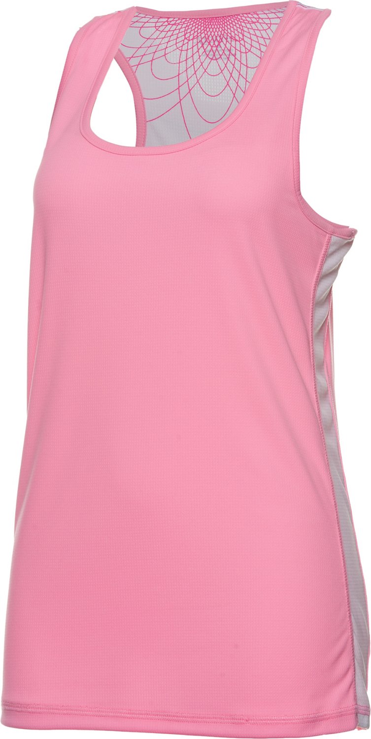 BCG Women's Cool Mesh Side Stripe Tank Top