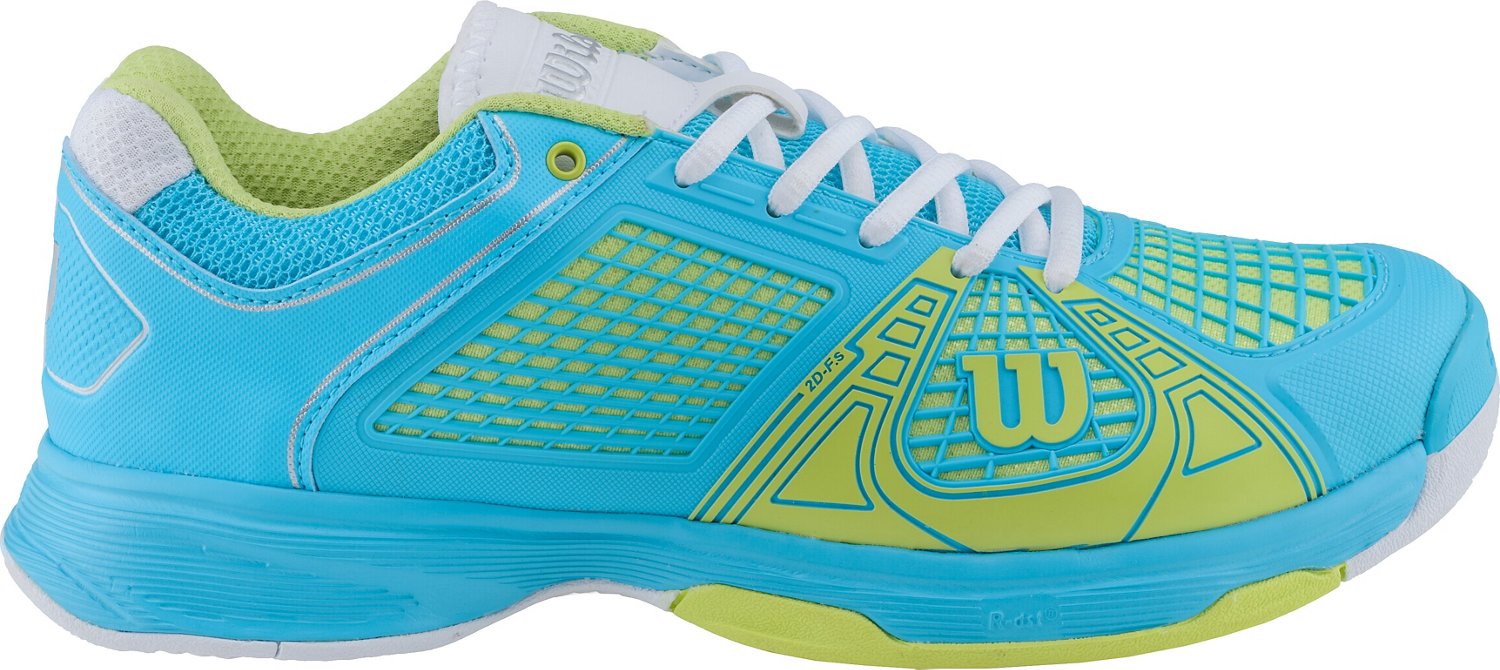 Wilson Tour Ikon Women's Tennis Shoes (White/Cyan