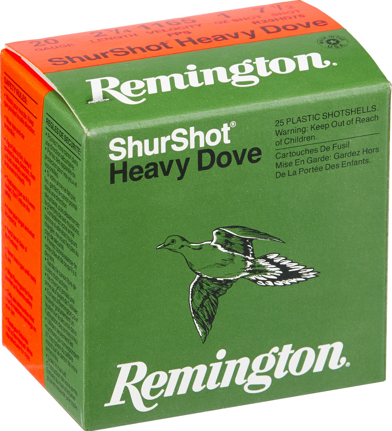 Remington ShurShot Heavy Dove 20 Gauge Shotshells