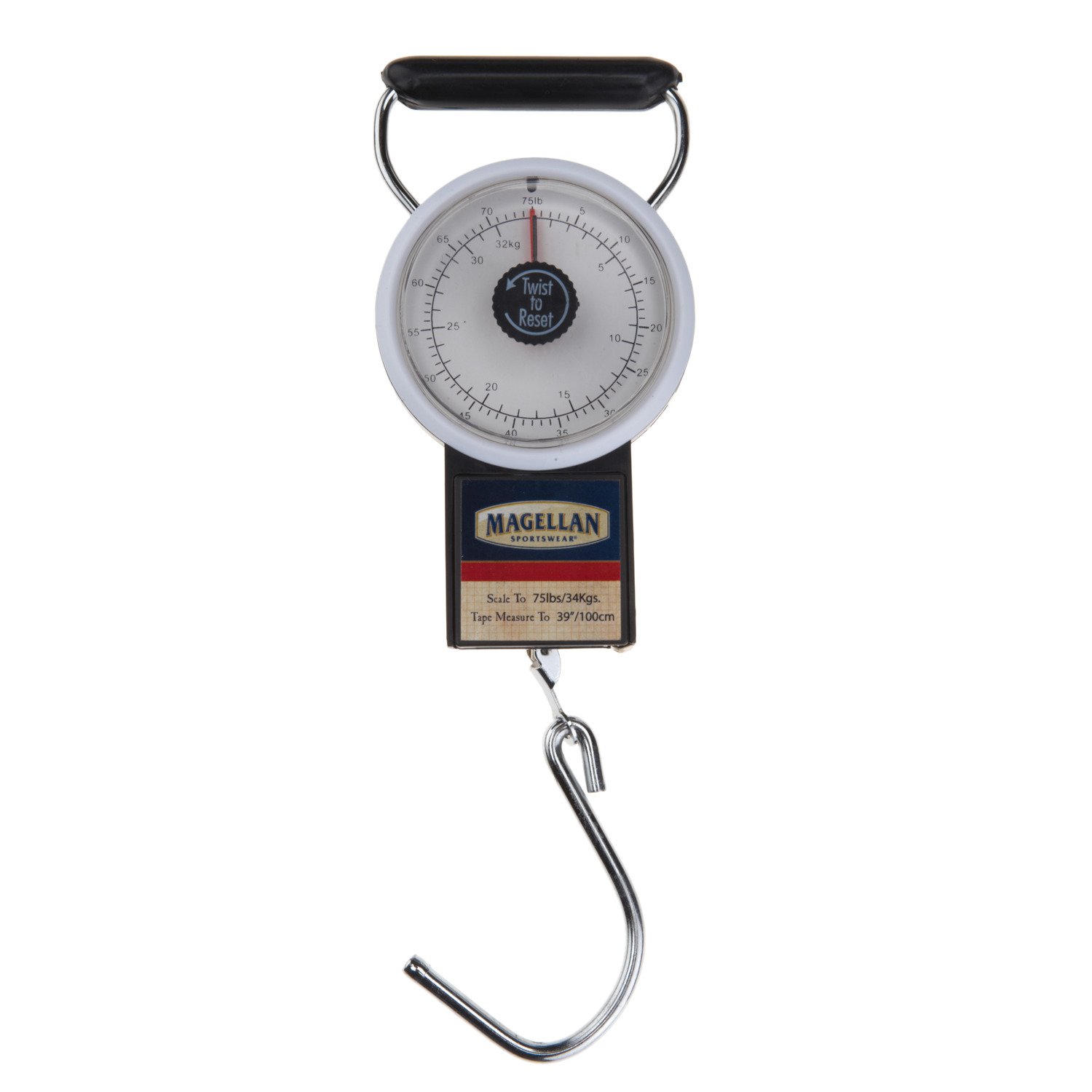 Magellan Outdoors Stop & Lock Luggage Scale with Tape Measure