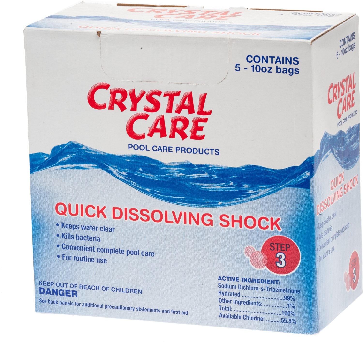 Crystal Care 10 oz. Vinyl Pool Shock Bags 5-Pack