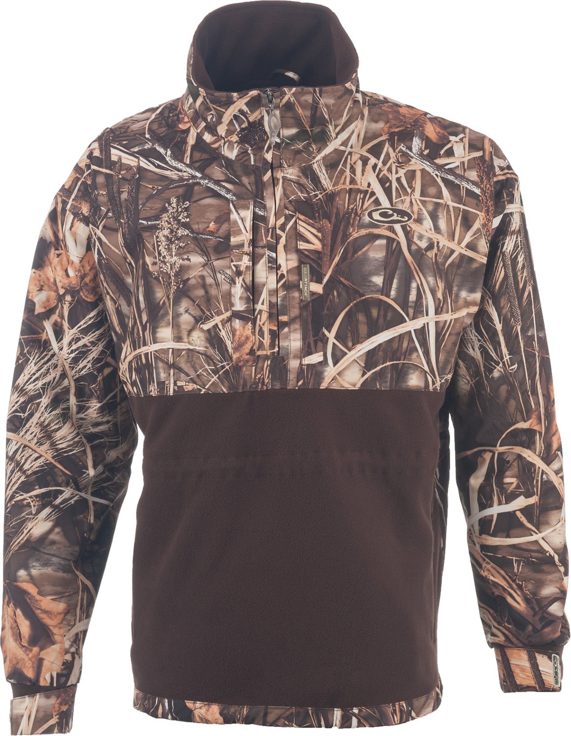 Drake Men's MST Fleece Lined Realtree MAX-4™ Camo Pullover