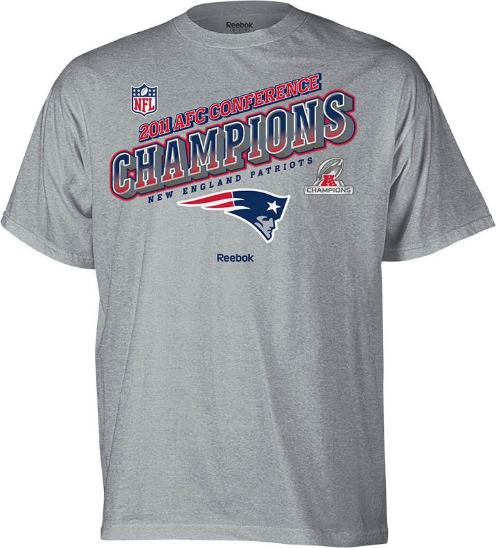 Reebok Men's New England Patriots 2011 AFC Conference Champions T-Shirt
