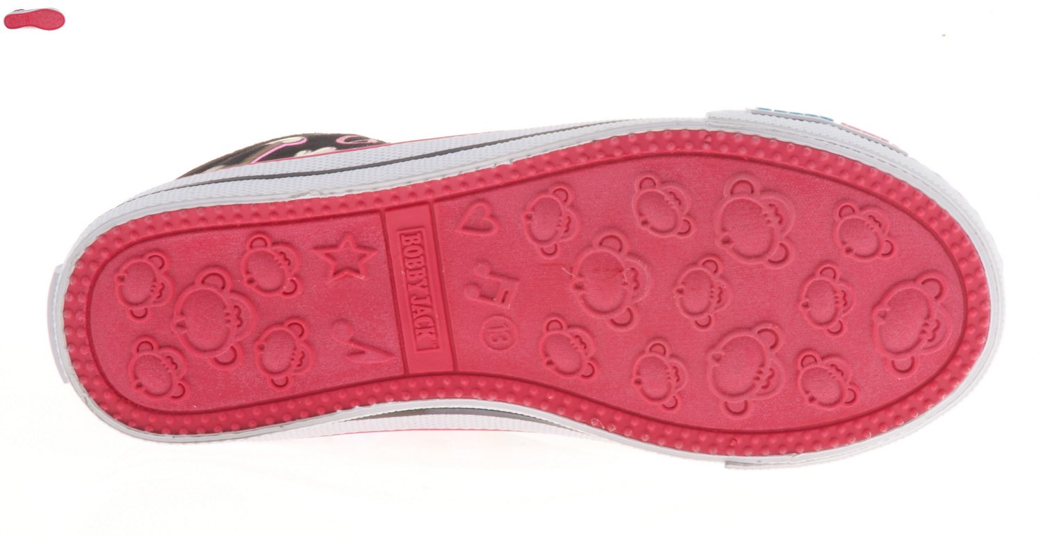 Bobby Jack Girls' Awesome Vulcanized High-Top Athletic Lifestyle Shoes thumbnail