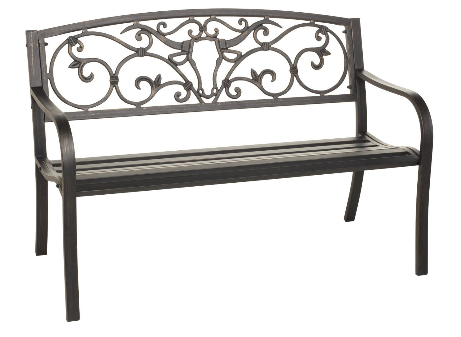 Mosaic Longhorn Bench