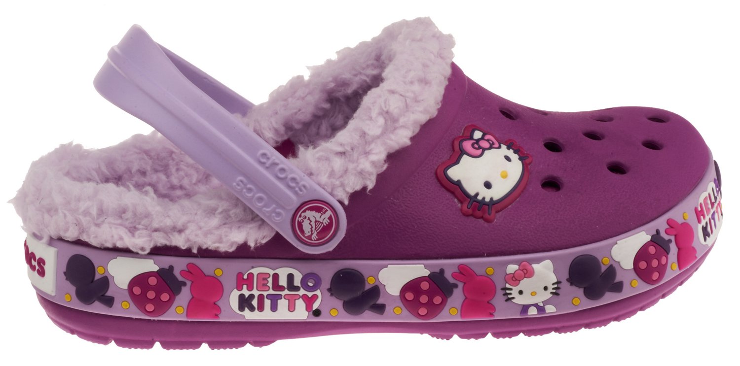 Crocs Girls' Crocband Mammoth Hello Kitty Birds and Bunnies Shoes