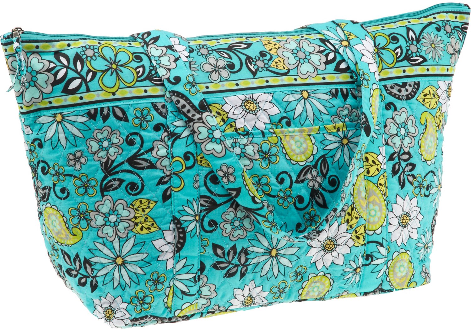 A. D. Sutton Floral Quilted Cotton Tote Bag