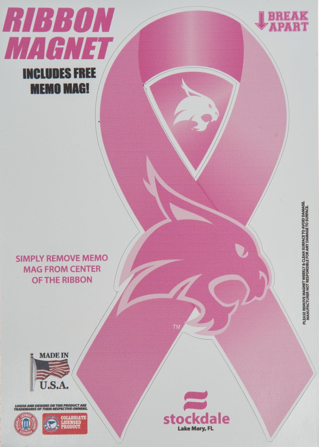 Stockdale NCAA 5" X 7" Ribbon Magnet thumbnail