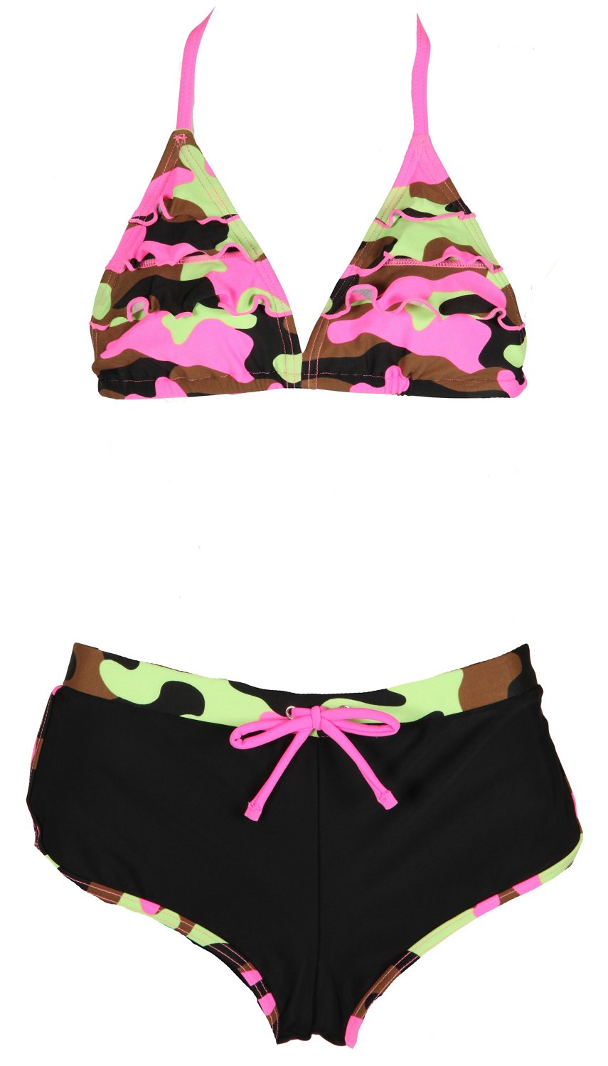 O'rageous® Girls' Bomb Squad Tiered Bikini