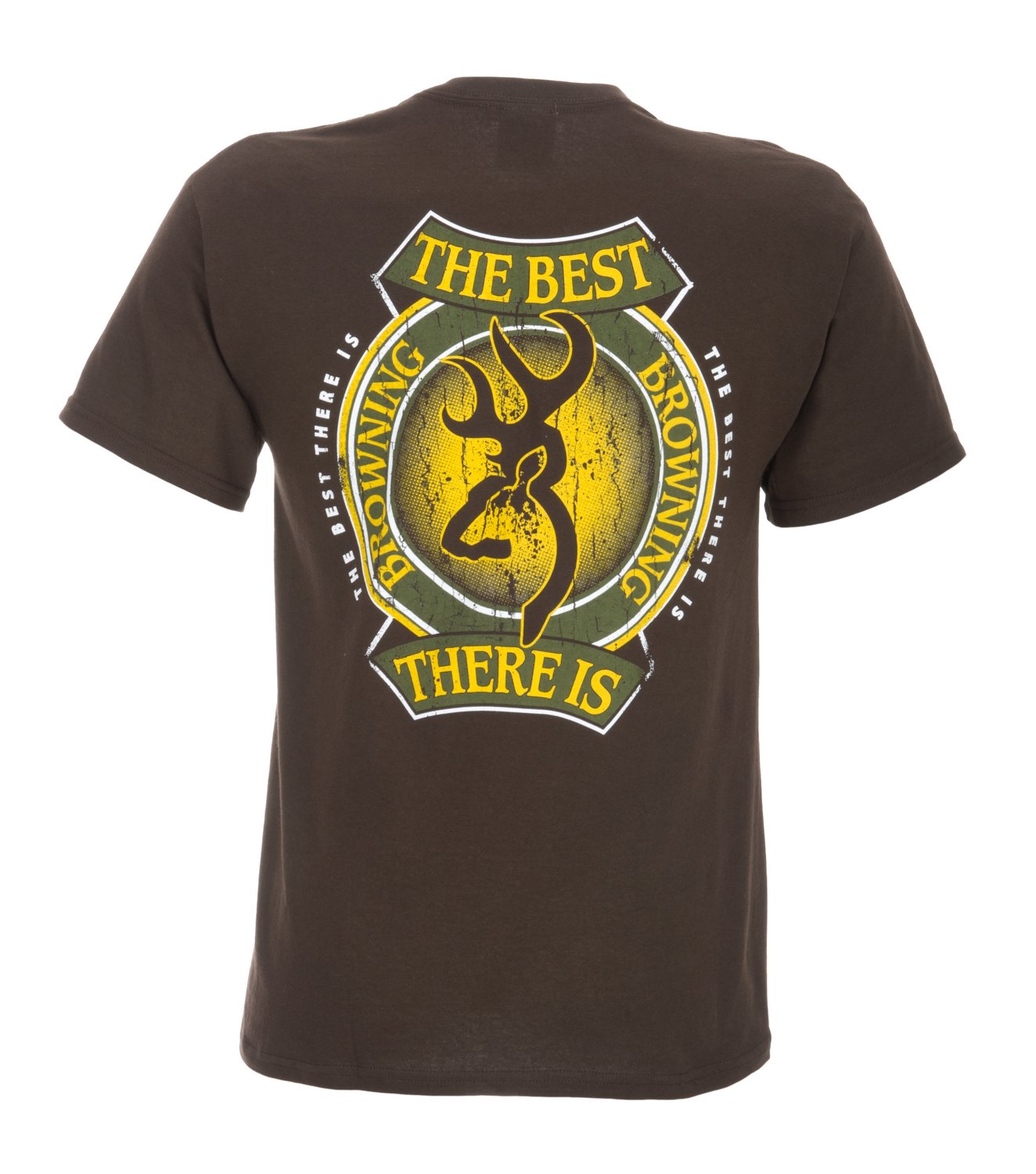 Browning Men's Green and Gold Crest Short Sleeve T-shirt