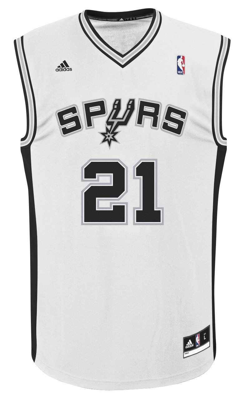 adidas Men's San Antonio Spurs Tim Duncan #21 Replica Jersey