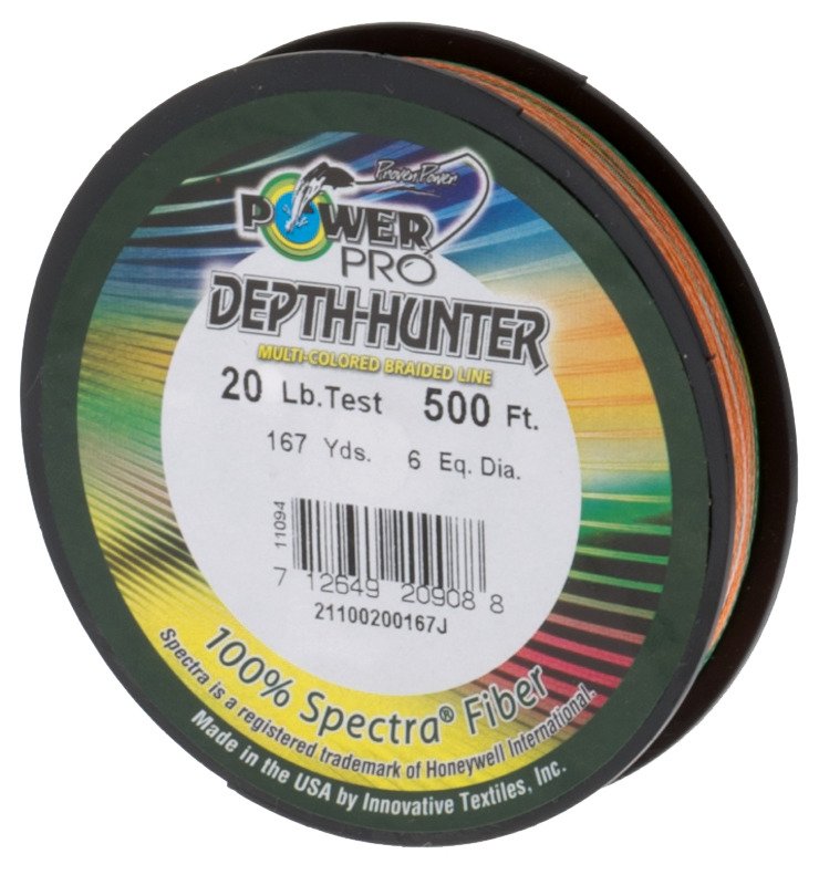 PowerPro Depth Hunter 20 lb. - 500 feet Braided Fishing Line