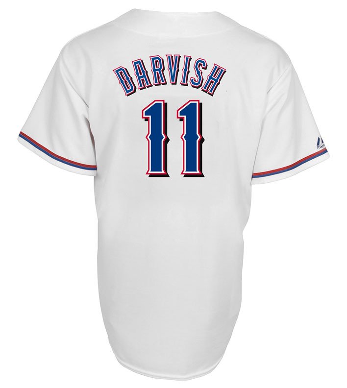 Majestic Men's Texas Rangers Yu Darvish Replica Jersey