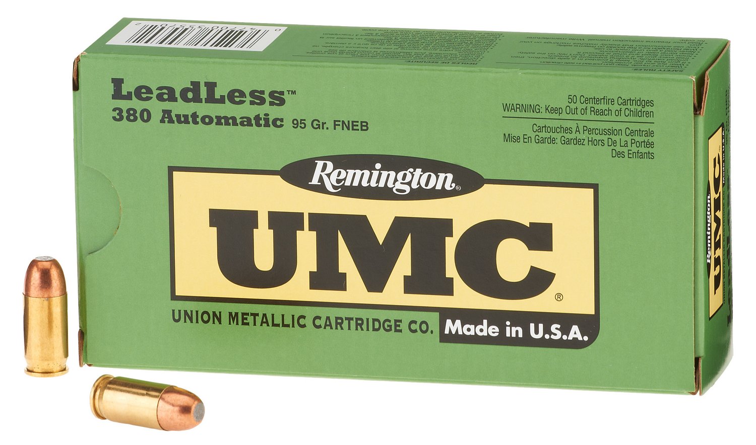 Remington UMC® Leadless .380 Automatic 95-Grain Handgun Ammunition