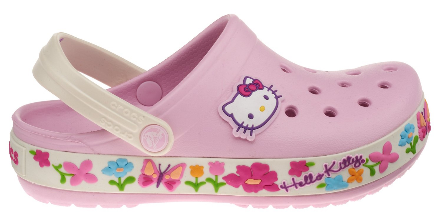 Crocs Girls' Crocband Hello Kitty Clogs thumbnail