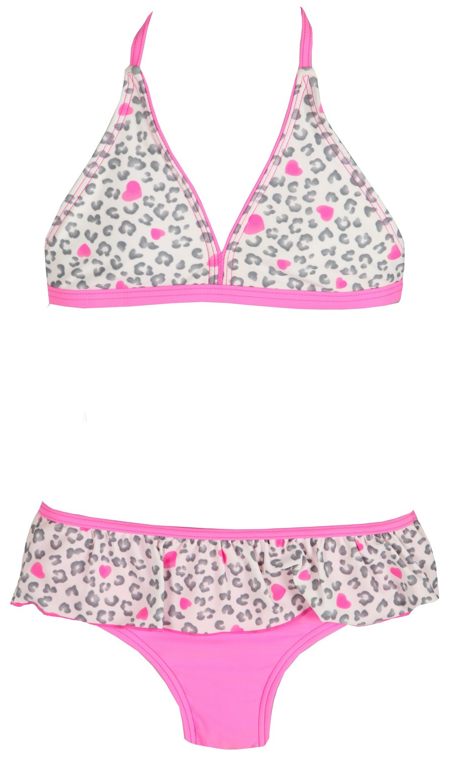 O'rageous® Girls' Sweetheart Ruffle Halterkini