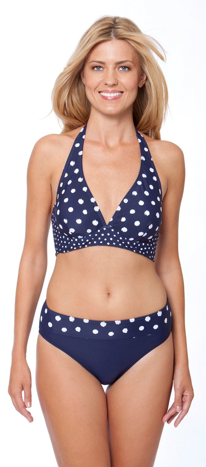 Malibu Women's Banded High Waist Swim Bottom