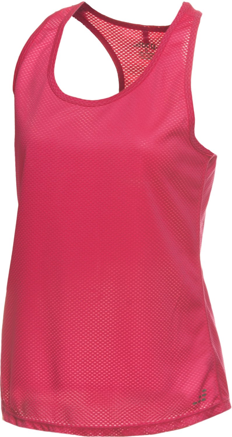BCG Women's Loose Mesh Racerback Tank Top